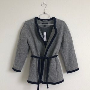 NWT Gray Jcrew Boiled Wool sz XXS fits XS as well